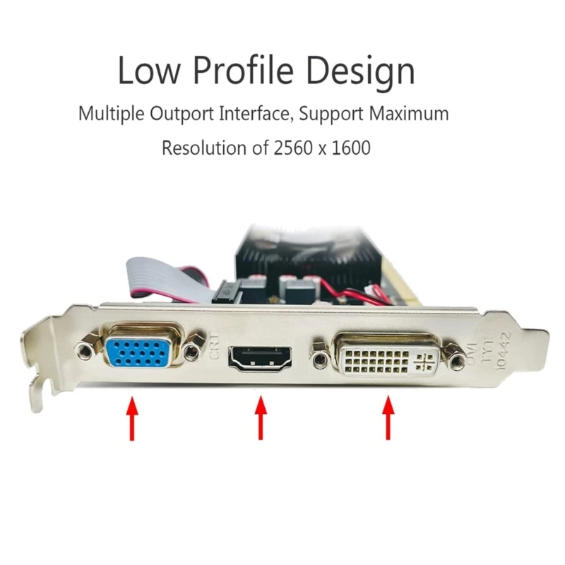 Powerful 2GB Visual Enhancer, 64 bit, 625MHz Frequency Upgrades Your Computer QXNF