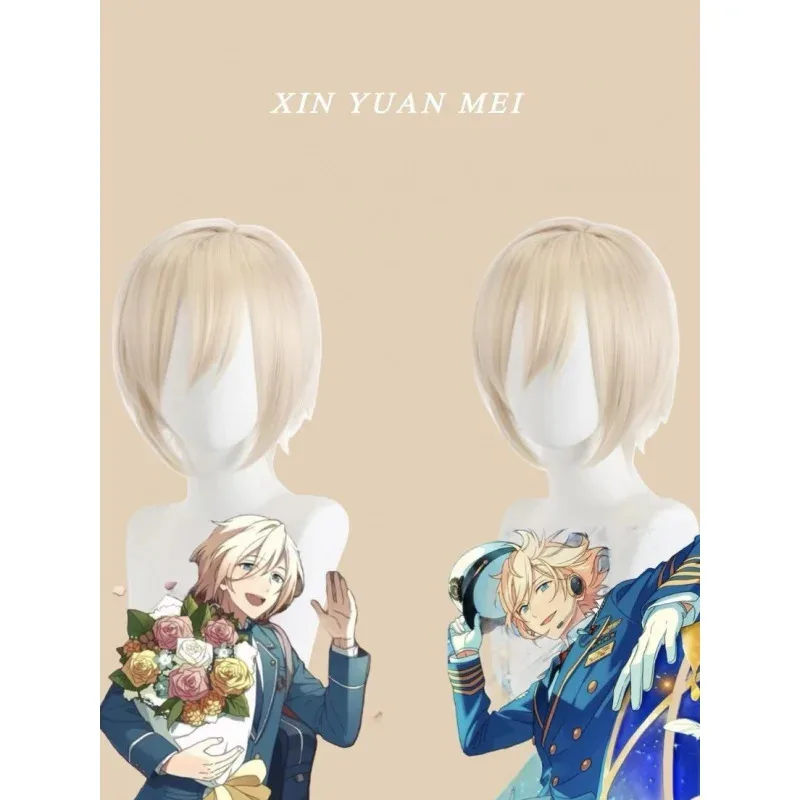 

2025 12 Ensemble Stars 2 Tianxiang Academy Yingzhi Cos Long Milk Golden Anime Wig Cosplay
