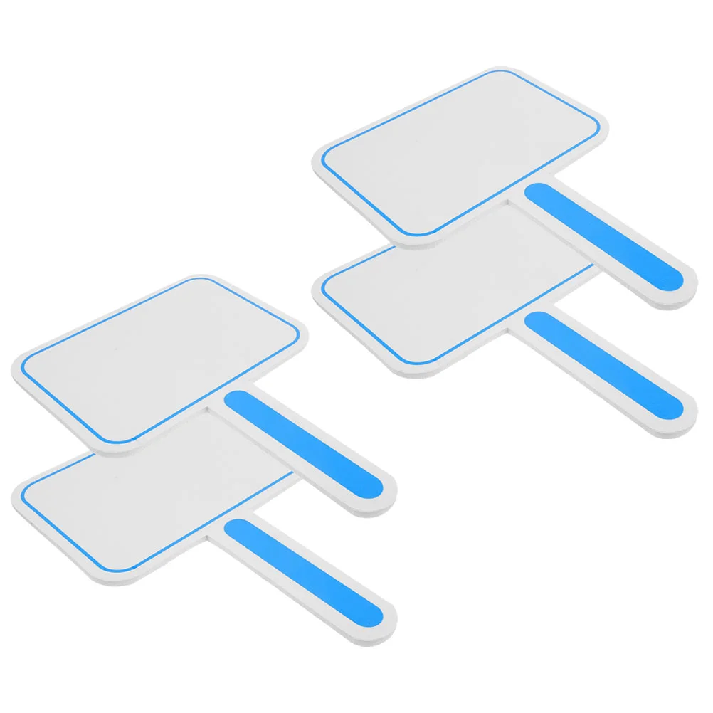 4 Pcs Score Board White Paper Sign Sticker Locker Whiteboard Card Sandwich Face on Scoring Kt Poster Boards Sublimation Markers