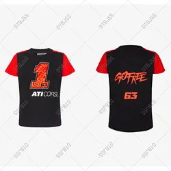 2024 New Vintage Arriavl T-SHIRT 1 BAGNAIA Motorcycle Racing T-SHIRT Short Sleeve Cotton Tee