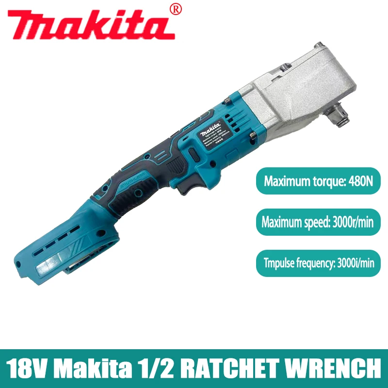 

Makita truss electric ratchet wrench 90 degree right angle lithium battery high torque rotary tiller special 18V tool