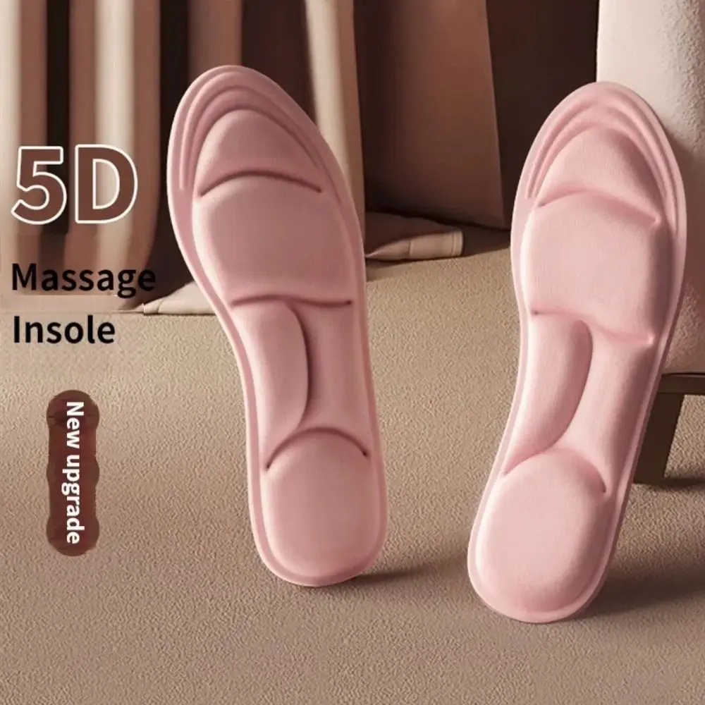 High Quality Memory Foam 5D Sport Insoles Feet Care Deodorant Running Insoles Massage Breathable Orthopedic Insole Running