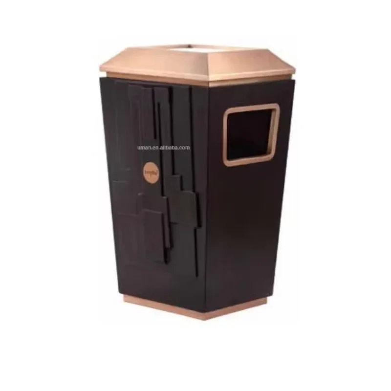 Luxury Wooden Ashtray for Hotel Lobby Elegant Cigar Holder Desktop Waste Bin Modern Home Decor Accessory High Quality
