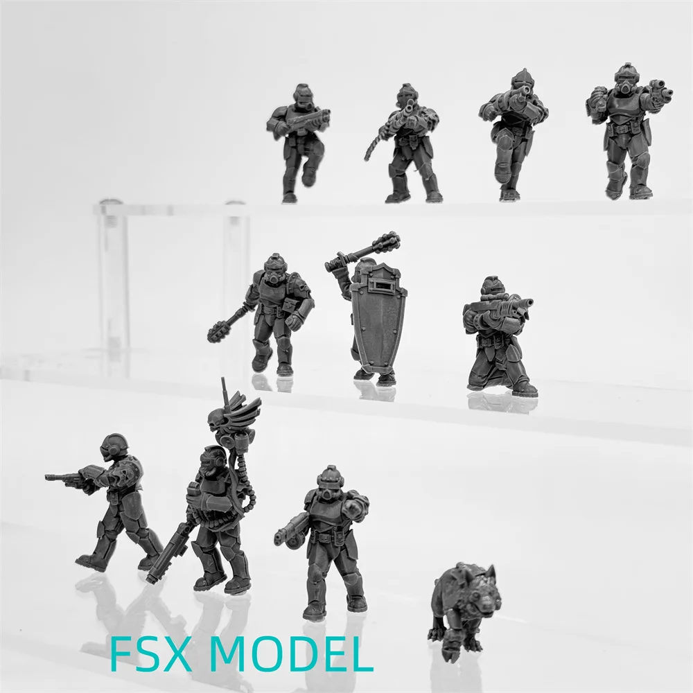 Grim Guard Enforcers Resin Model Kit Sci-fi RPG Tabletop War Miniature Unpainted Figures