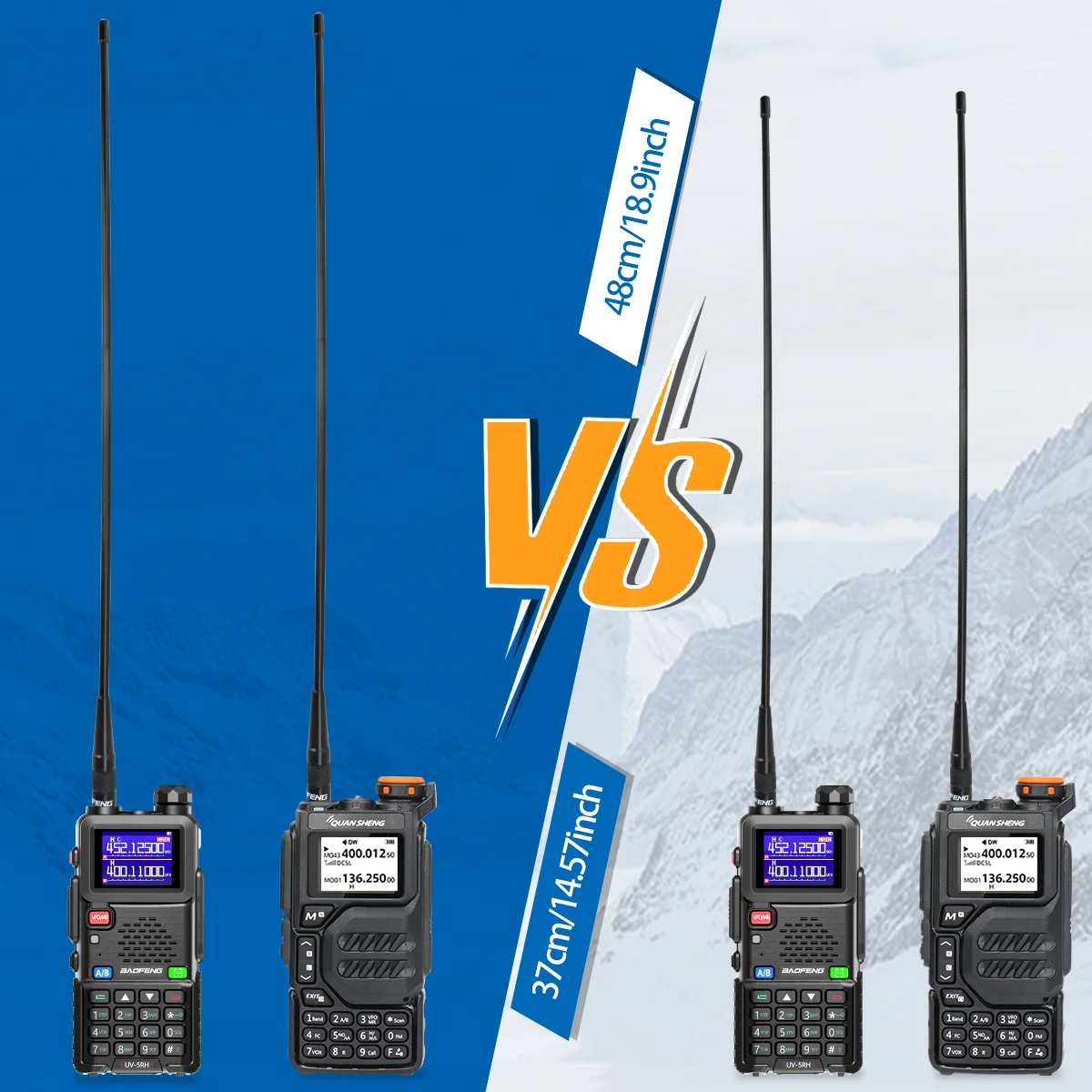 Baofeng Antenna AM-771 PRO SMA-Female 108-136MHZ Air Band Soft Whip 37cm/48cm Long Antenna With UV-32 UV-5RH Quansheng UV-K5 8