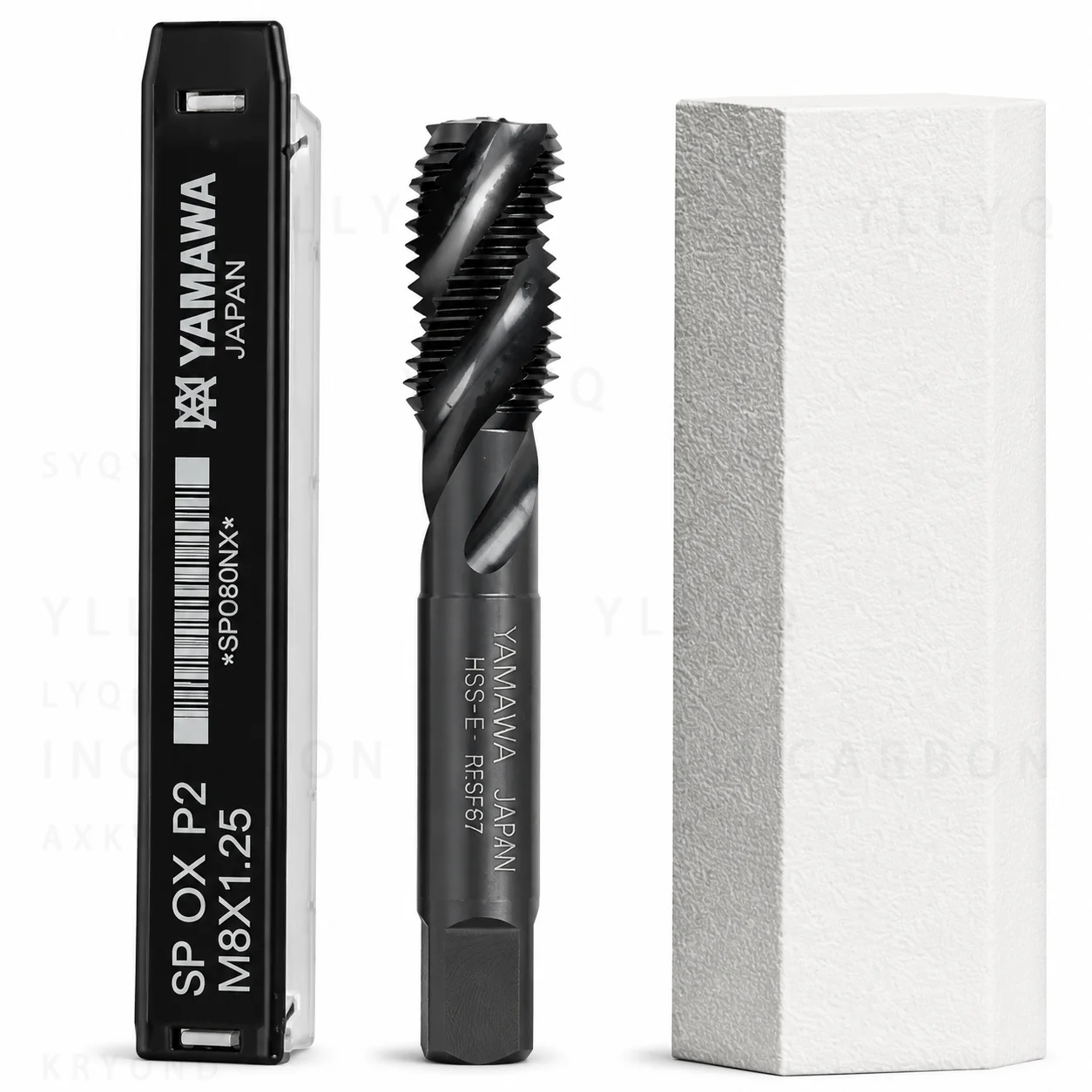 Japan YAMAWA HSSE Spiral Fluted Tap TIN Coating 2-56 to 1/2 Machine Screw Thread Taps Precision CNC Tool