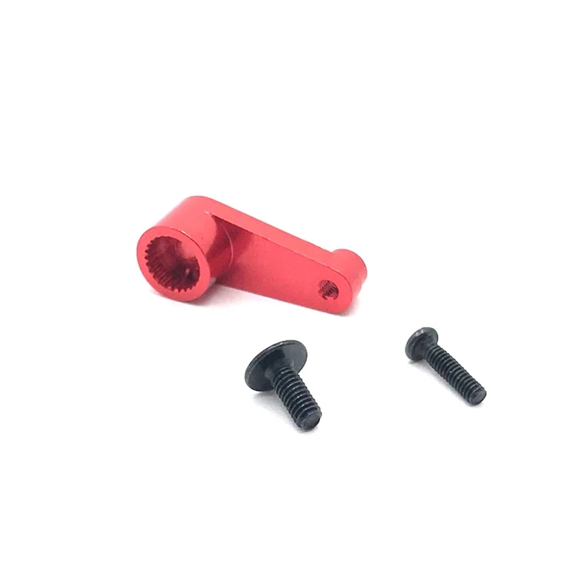 Metal 144001-1263 25T Servo Arm Horn Upgrade Parts for WLtoys 144001 1/14 RC Car Upgrade Spare Parts,Red