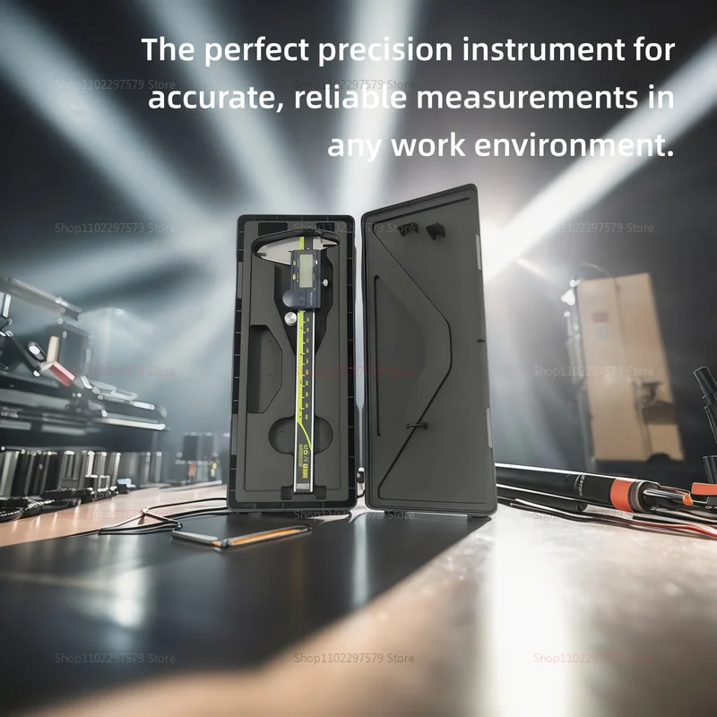 

150mm Digital Vernier Caliper High Precision Stainless Steel Measuring Tool with 0.01mm Accuracy for Crafts and Engineering