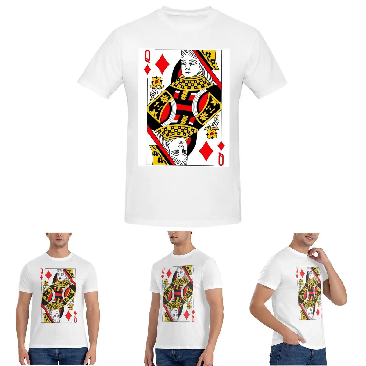 queen-of-diamonds-classic-card-deck-casino-poker-q-diamonds-t-shirt-for-men-size-t-shirts-men's-short-sleeve-crew-neck-tops