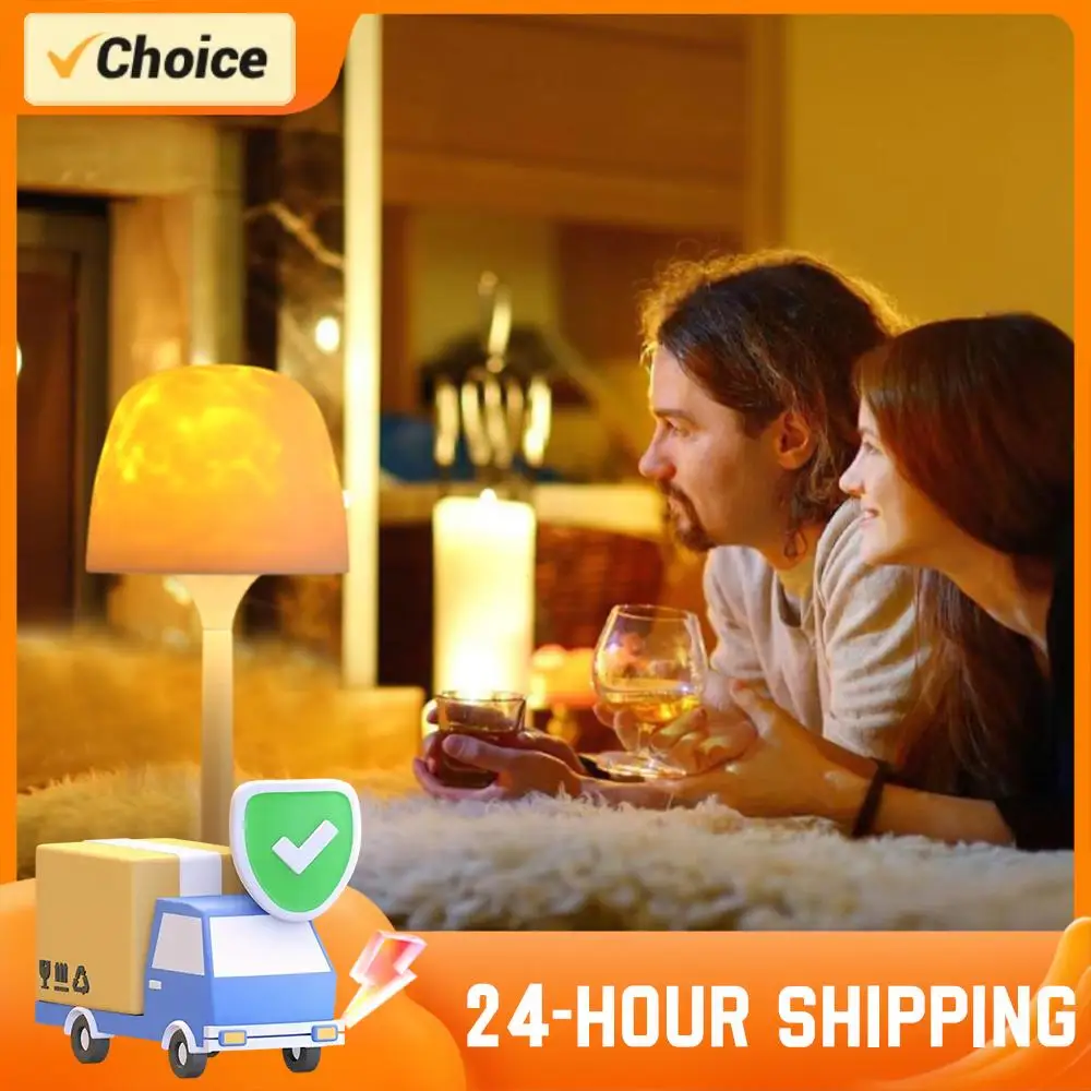 Water Ripple Projector Night Light 16 Colors Water Ripple Lamp with Remote Control Atmosphere Desk Lamp Lighting Cute Room Decor