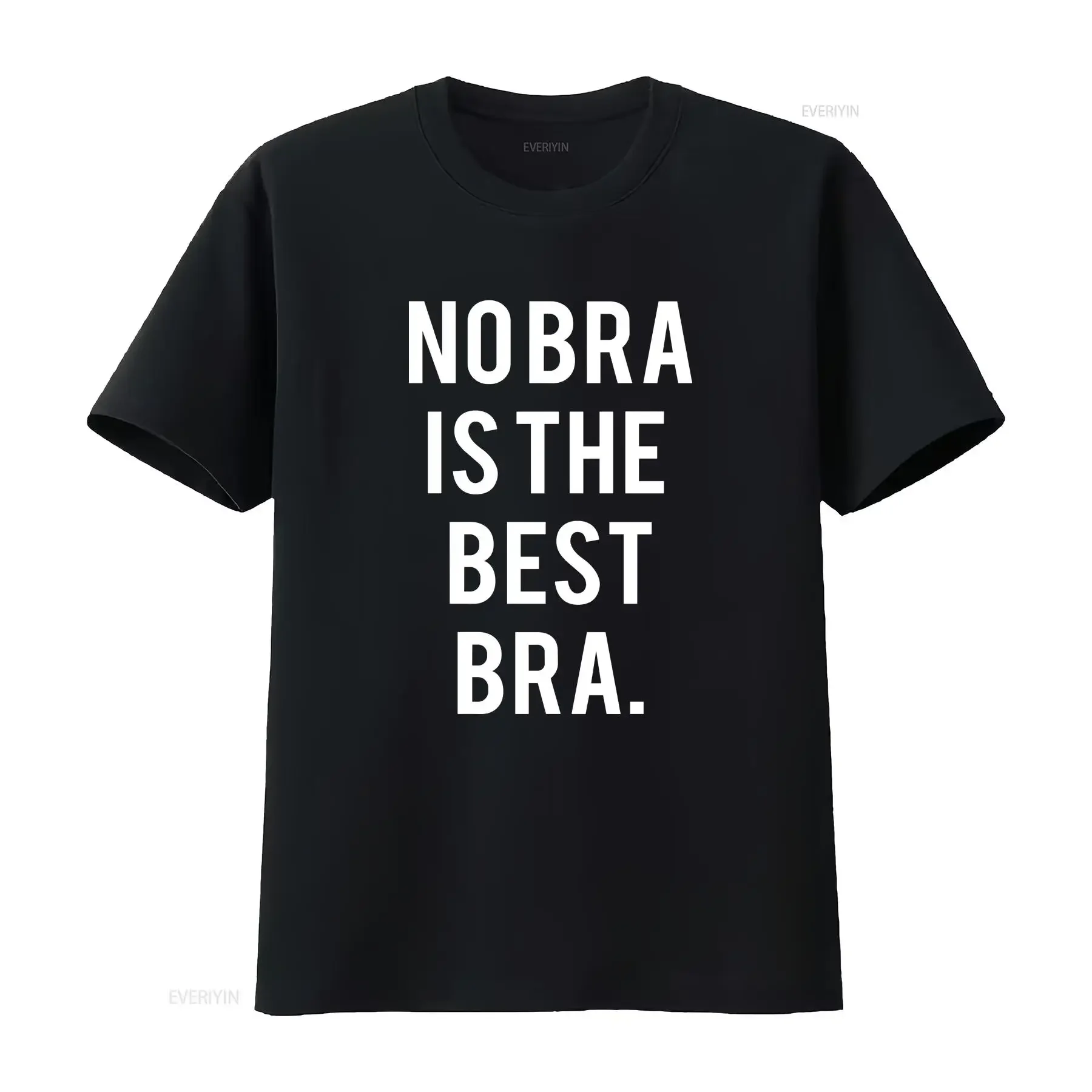 No Bra Is The Best Cool T Shirt SweaT Baseball Baggy Boyfriend Jute Shopper Make Up Accessories Bag 9_9_2 vintage Washed Soft
