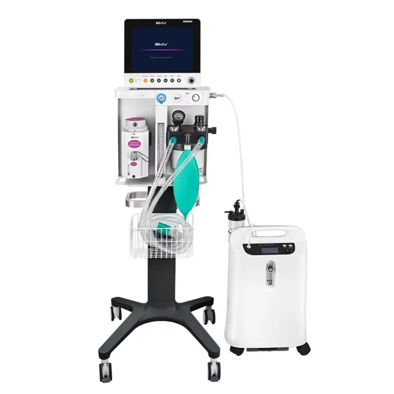 Large Animal Anesthesia Machine - CE Certified Portable System for Horses & Dogs, Compatible with ISO Flurane