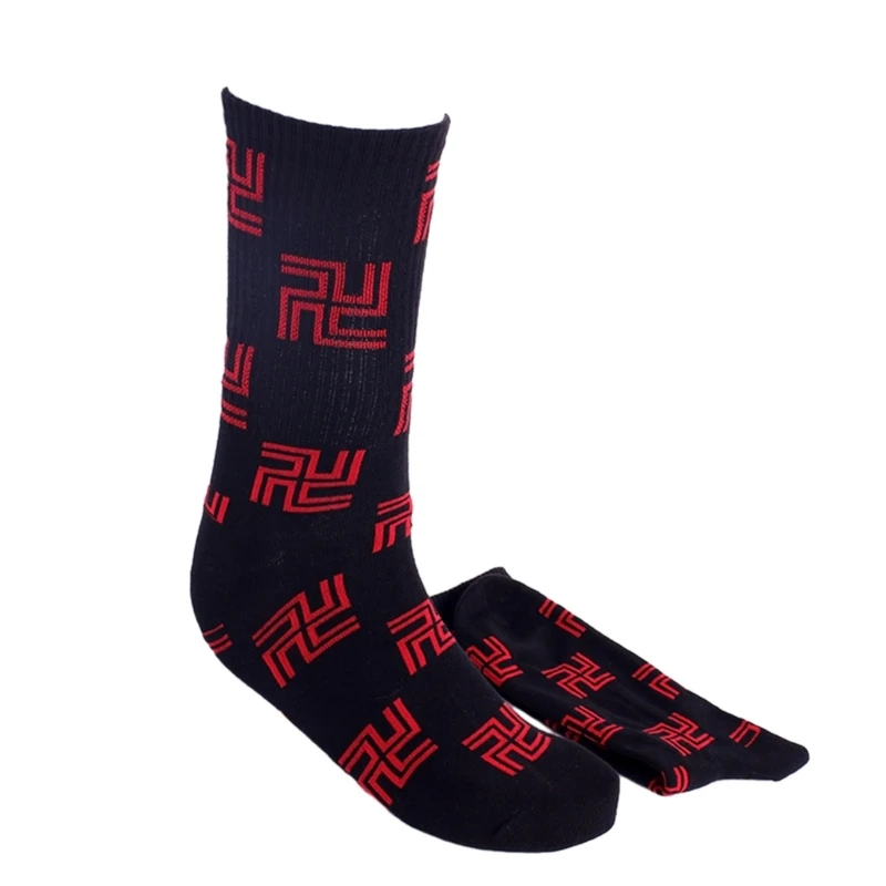 Swastika-Charakter, japanische Anime-Baumwolle, Mittelrohr-Wadensocken für Damen und Herren