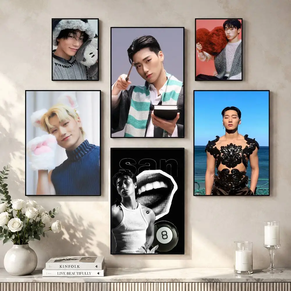 C-Choi S-San Angel Poster Versatile HD Waterproof Wall Art Self-Adhesive Decor for Any Space Ideal Gift