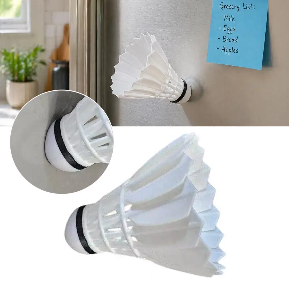 3D Badminton Fridge Magnet, Decorative Locker Magnet Fun 3D Printed Design Makes Your Space More Sporty And Cute