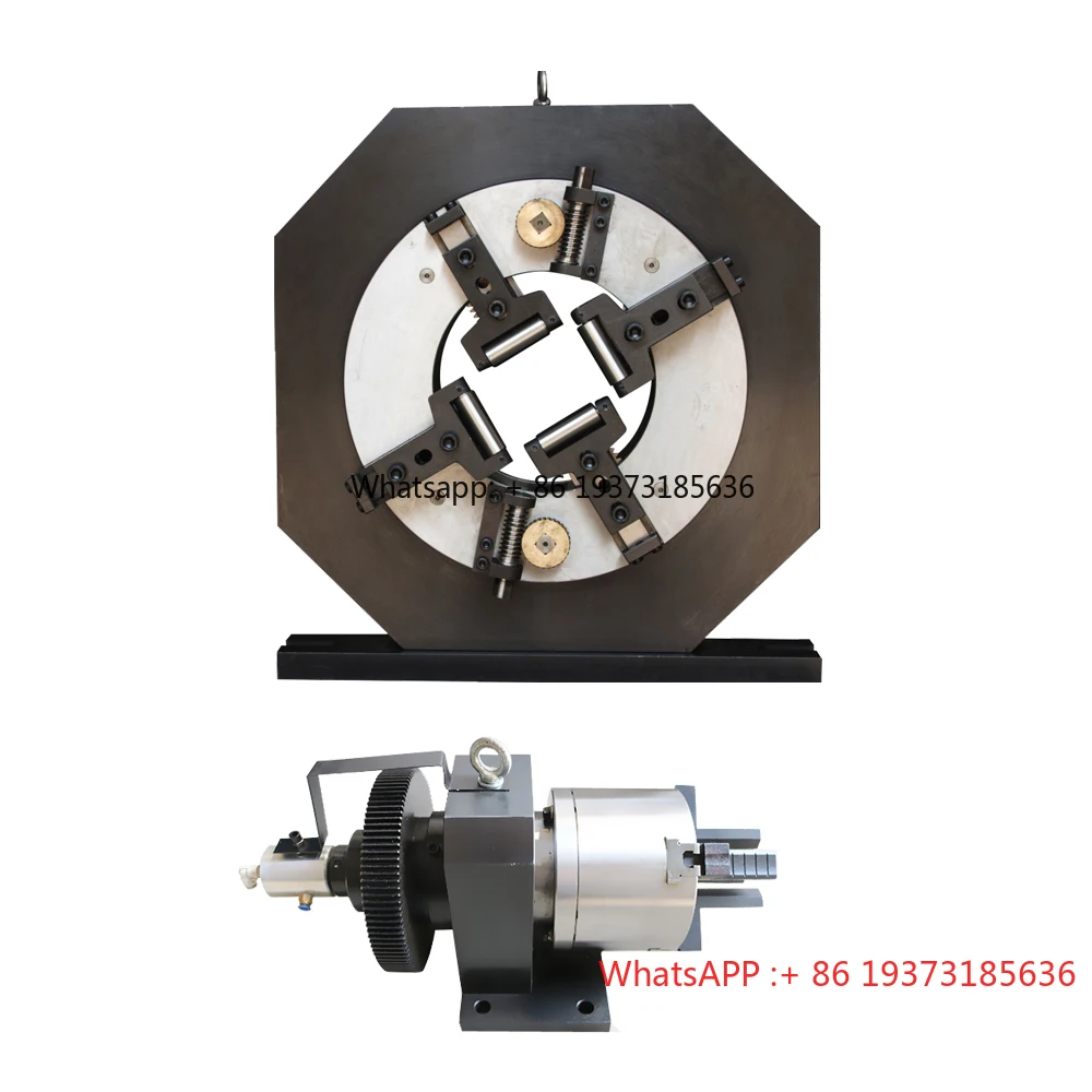 Low Cost Manual Dual Acting Chuck and Split Type Solid Pneumatic Feeding Chuck for   Tube Cutter Diameter 160mm 220mm