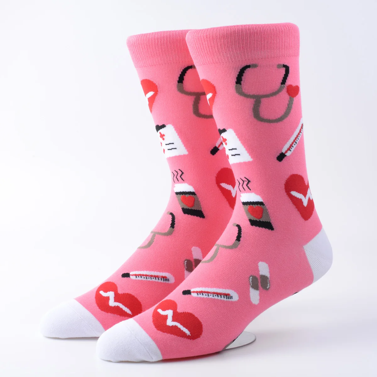 40 Pairs/Lot Wholesale Dropshipping Happy Mens Socks Heart Coffee Medicine Hospital Harajuku Sports Funny Socks Cotton