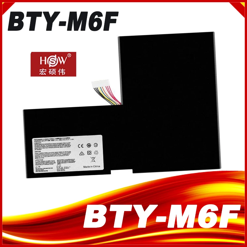 Bateria do Portátil para Msi Gs60 2pl 2qe 6qe 6qc 6qc070xcn Ms16h2 11.4v 4640mah 52.89wh Bty-m6f