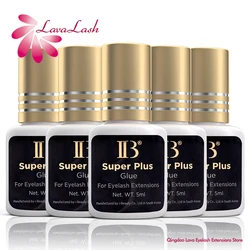 IB Ibeauty Super Plus Cola para Extensões de Cílios, Coreia IB Gold Cap, Cola para Cílios Falsos, Ferramentas de Maquiagem, 5ml, 2, 5, 10 Garrafas, Original