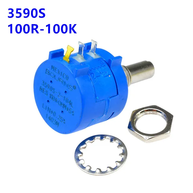 3590S Potencjometr wieloobrotowy 500 1K 2K 5K 10K 20K 50K 100K ohm Precyzyjny potencjometr z regulowanym rezystorem 3590 102 202 502 103