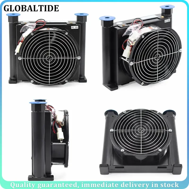24V 12V 220V 380V Hydraulic Air Cooled Radiator Modified On Vehicle Fuel Tank Cooler Oil Heat Exchanger