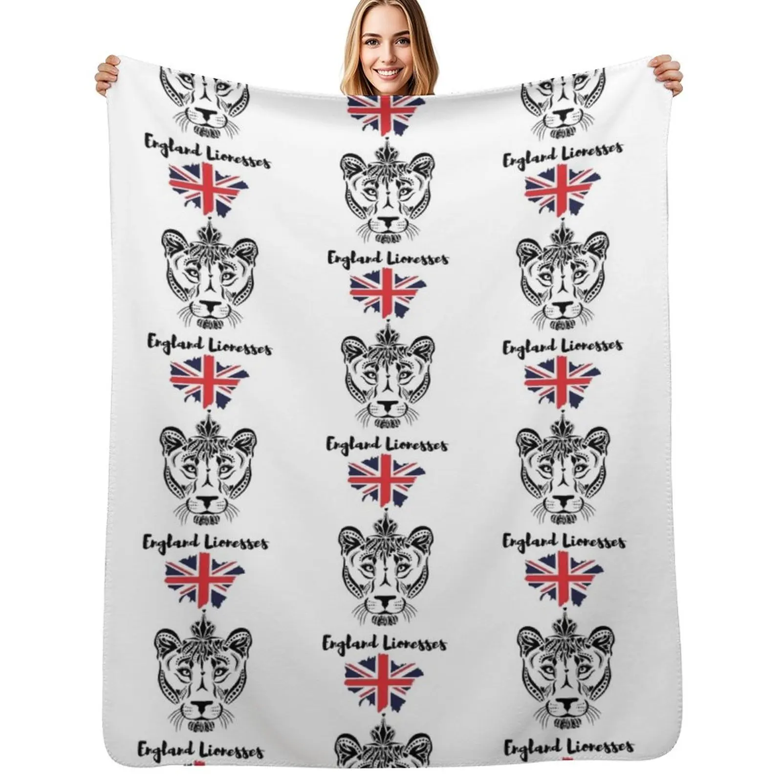 England lionesses Throw Blanket Blankets For Baby Nap Bed Personalized Gift Polar Kid'S Blankets
