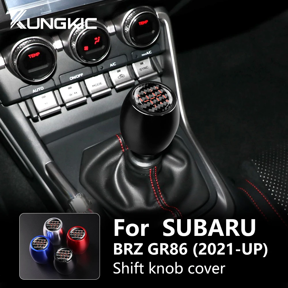 For Subaru BRZ/ Toyota GR86 2021 2022 2023 2024 LHD RHD Manual Car Gear Head Shift Knob Cover Handle Handbrake Aluminium Alloy