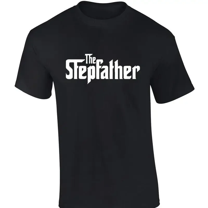 Mens Fathers Day Tshirt The Stepfather Funny Short Sleeve TshirtBlacksmall
