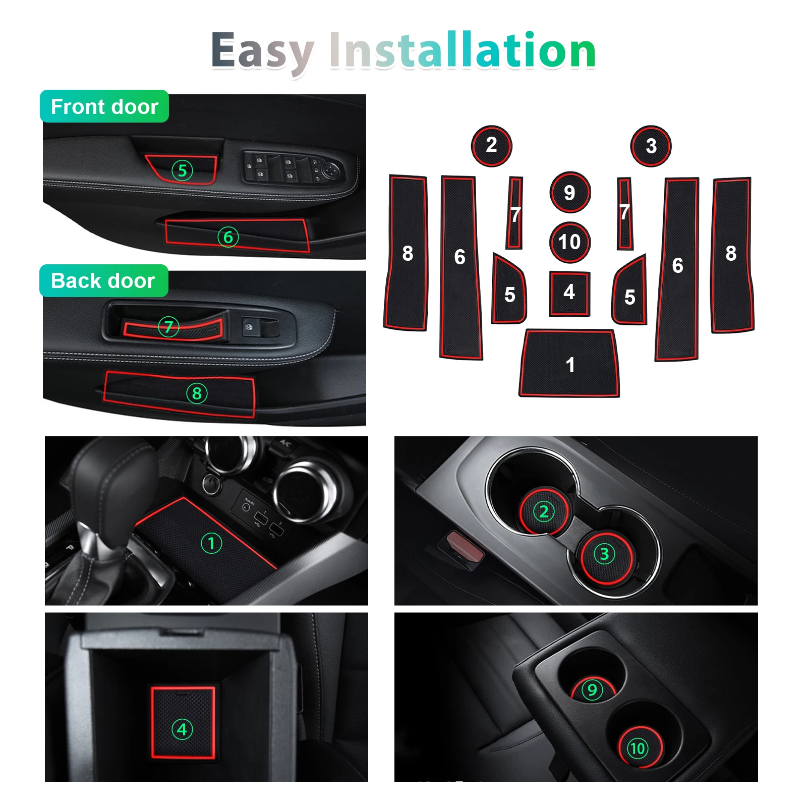 For Renault Arkana 2020-2025 2026 Car Door Groove Mat Anti-slip Slot Pad Auto Interior For Renault Arkana 2026 Accessories