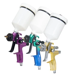 Paint Gun 1.3mm HVLP High Atomization Pneumatic Spray Gun Automotive Furniture Leather Repair Varnish Glazing Spray Tools