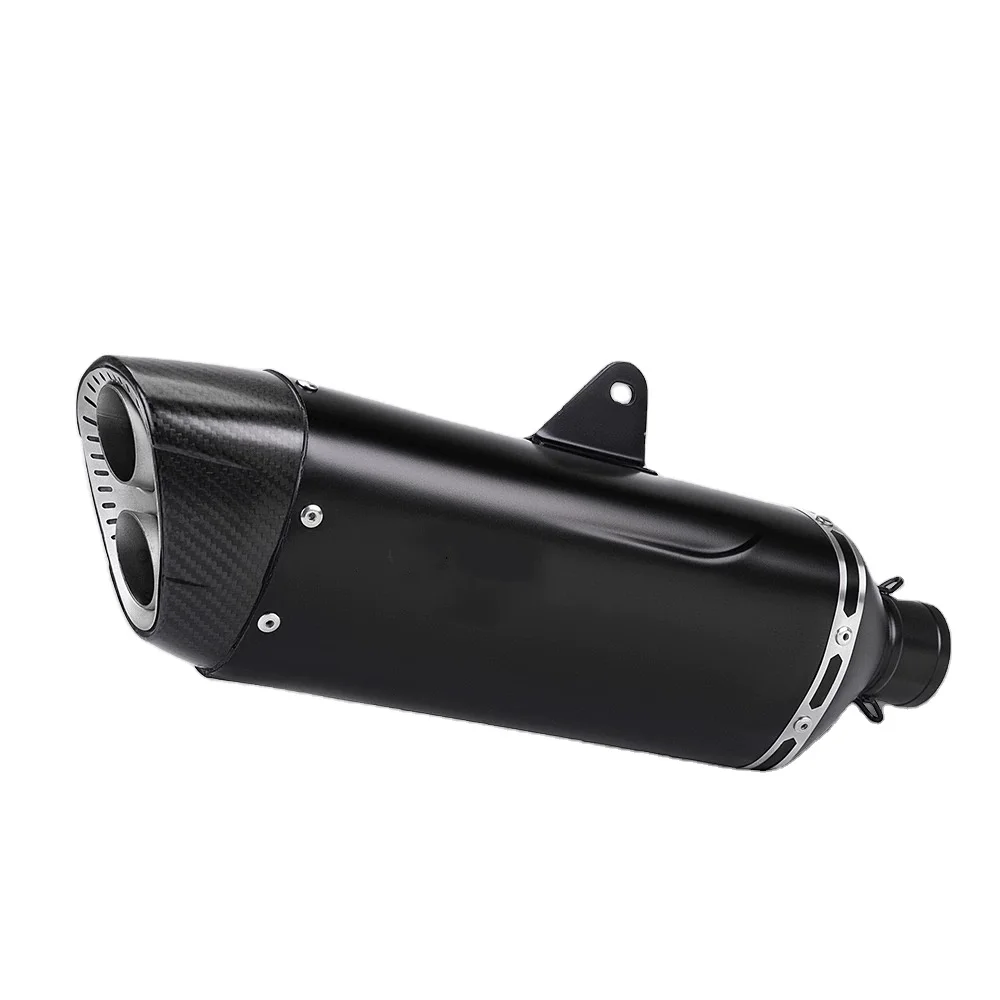 

Modified Stainless Steel Double Hole 51mm General Purpose Tail Section Exhaust Pipe Motorcycle Racing Car Exhaust Pipe