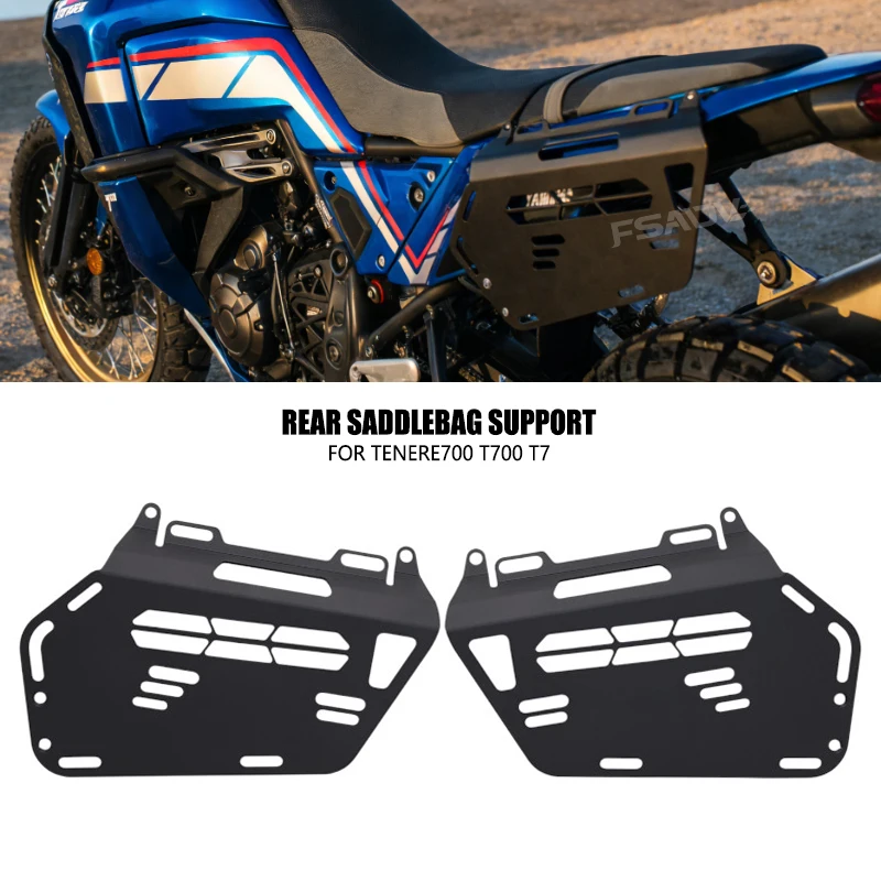 Tenere700 Motorcycle Rear Saddlebag Support Mounting Rack Sidebox Holde Luggage Rack Side Bags Fit For YAMAHA TENERE 700 T700 T7