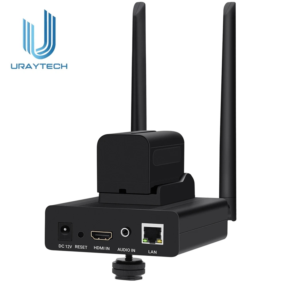 New MPEG-4 H.265 H.264 Wireless HDMI to IP Encoder for Live Streaming Broadcast, HD Video Recording RTMPS HLS RTSP SRT Servers W