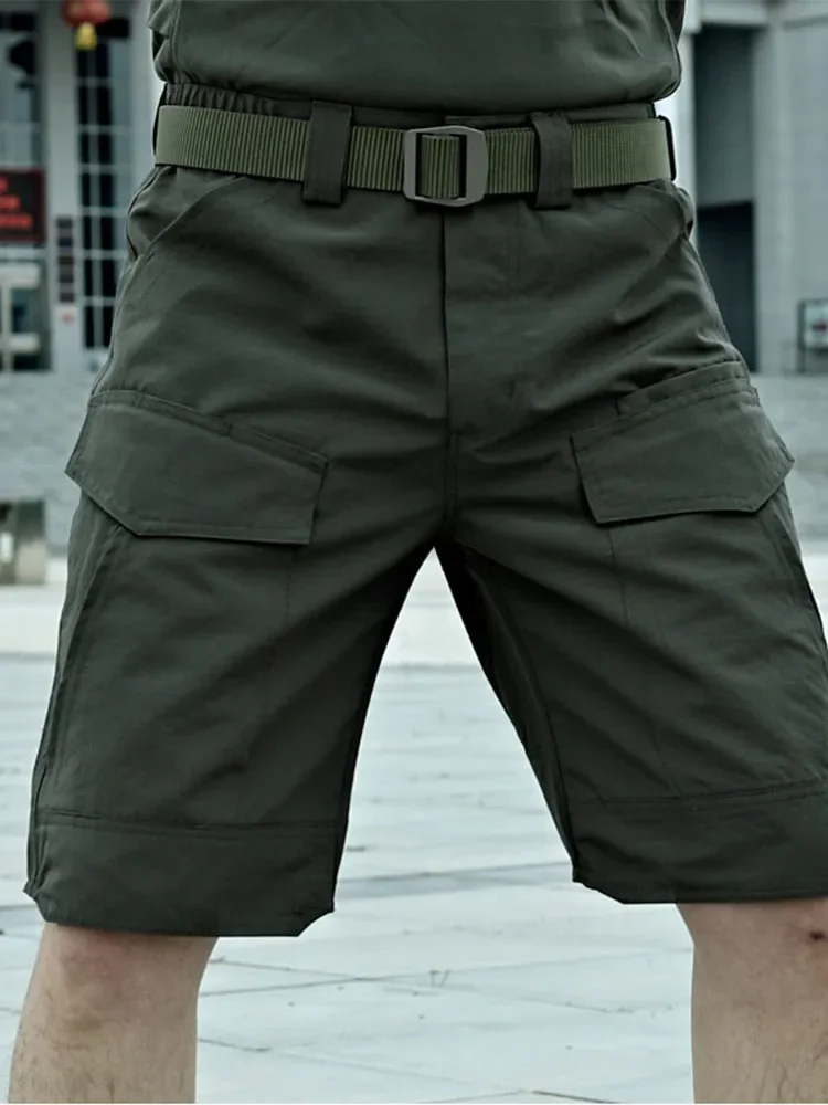 Tactical shorts with multiple men's pockets, work shorts, breathable, high-quality, suitable for outdoor hunting,fishing summer