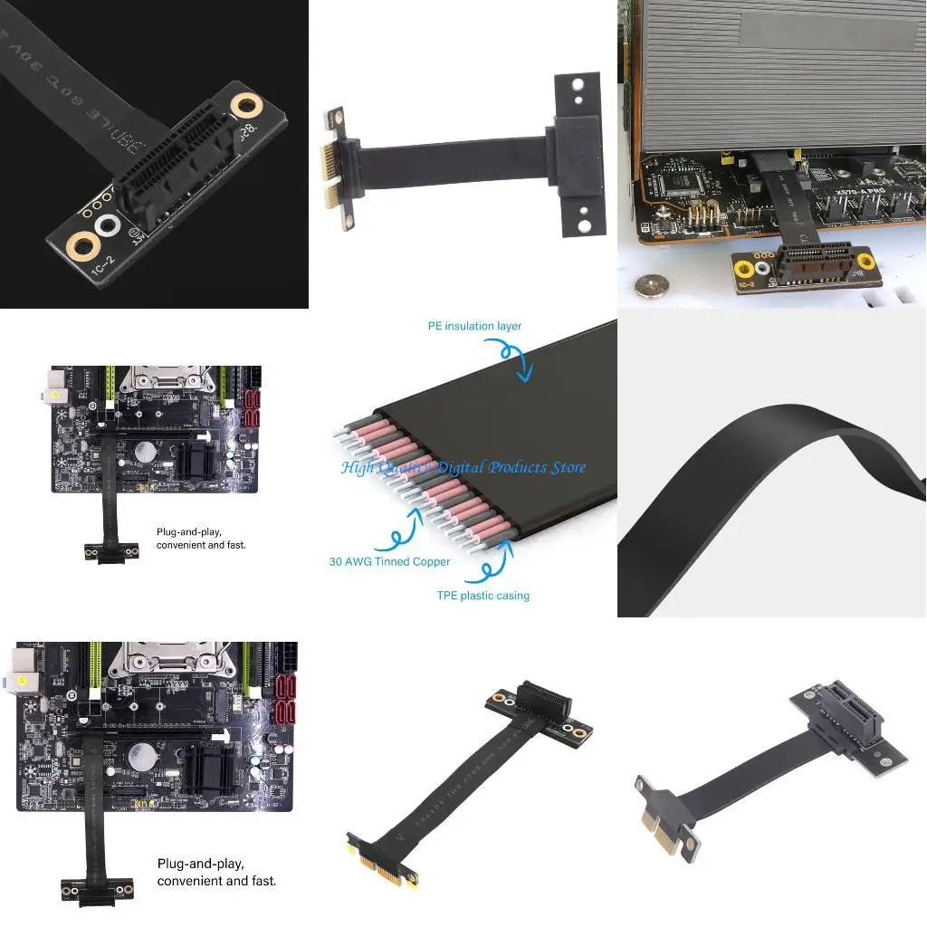 

U2JE Flexible PCIE3.0 1x Extension for Diskless Internet Cafe Networking Performances