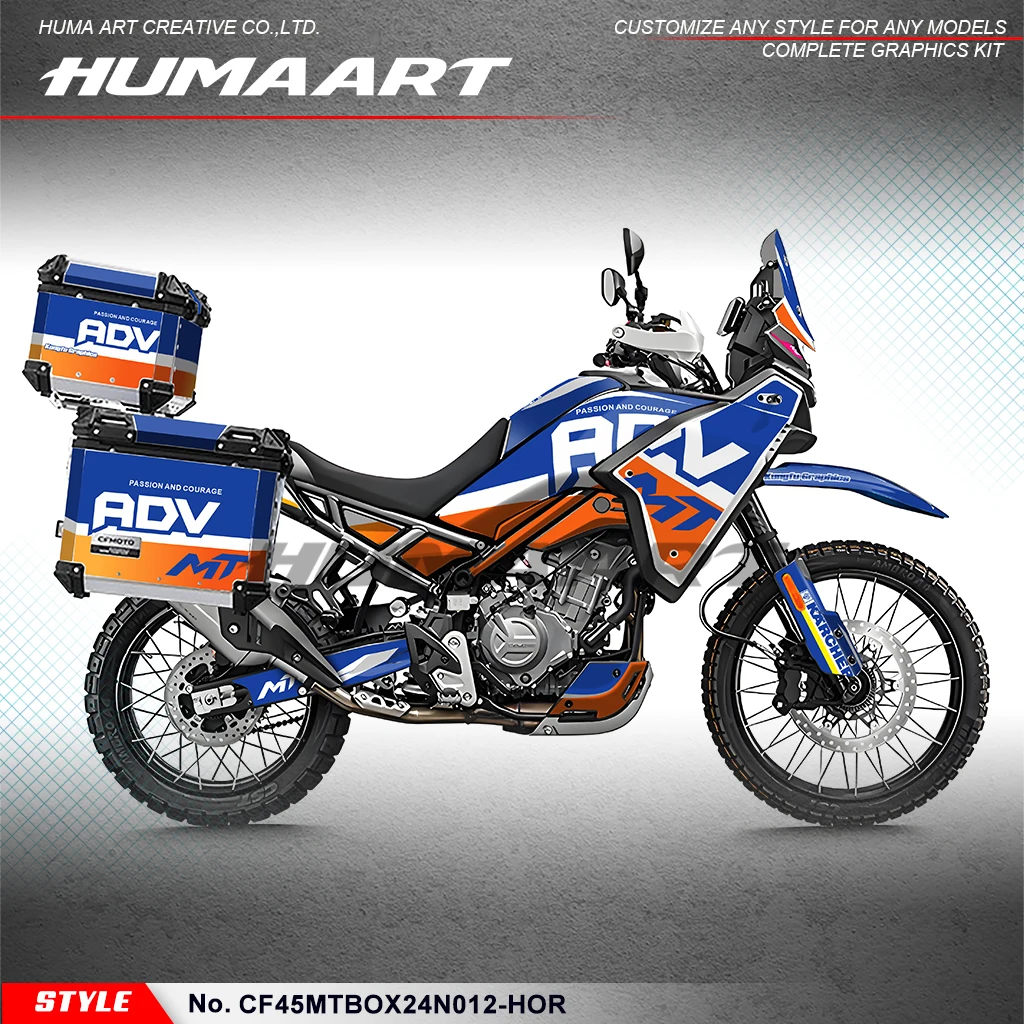 

HUMAART Custom Graphics Decal Kit Stickers Complete for CFMOTO 450MT MT450 MT 450 CF MOTO, Decorative, CF45MTBOX24N012-HOR