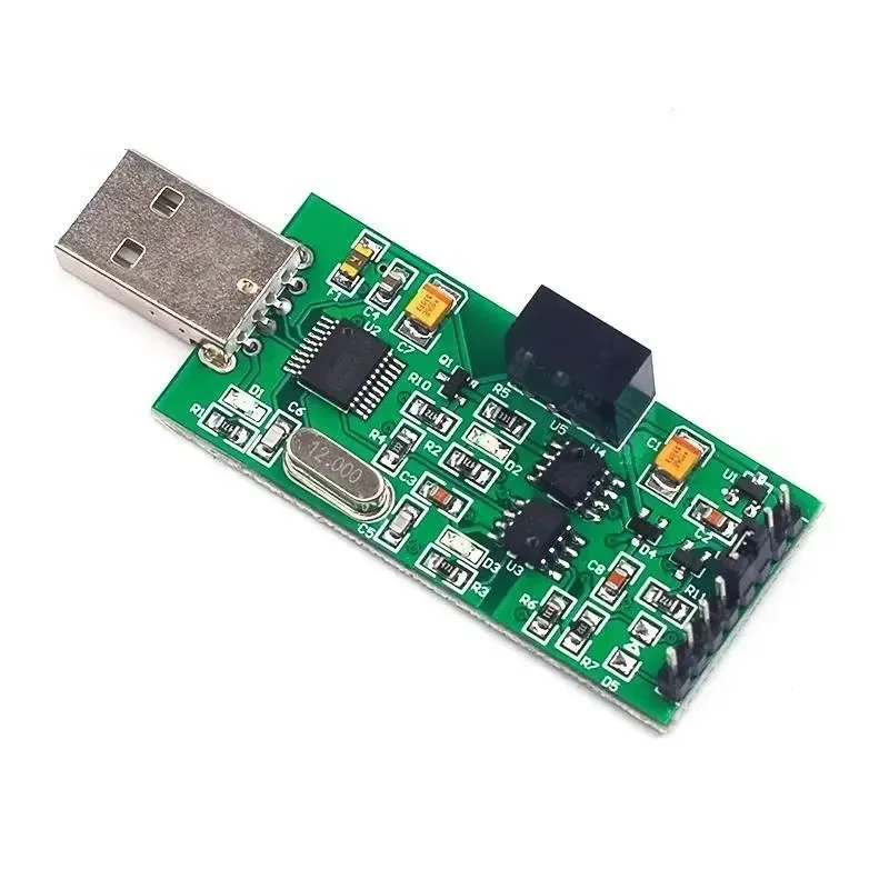 High-speed isolated USB to TTL serial port Power optocoupler isolation 3.3V 5V TTL output CH340 module
