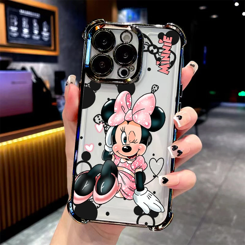 لطيف الكرتون M-ميكي م-ميني تصفيح جراب هاتف ل vivo Y400 V60 Y39 Y29 V40 Y38 Y200i Y28 Y03 Y200 V50 V29e لايت برو 4G 5G