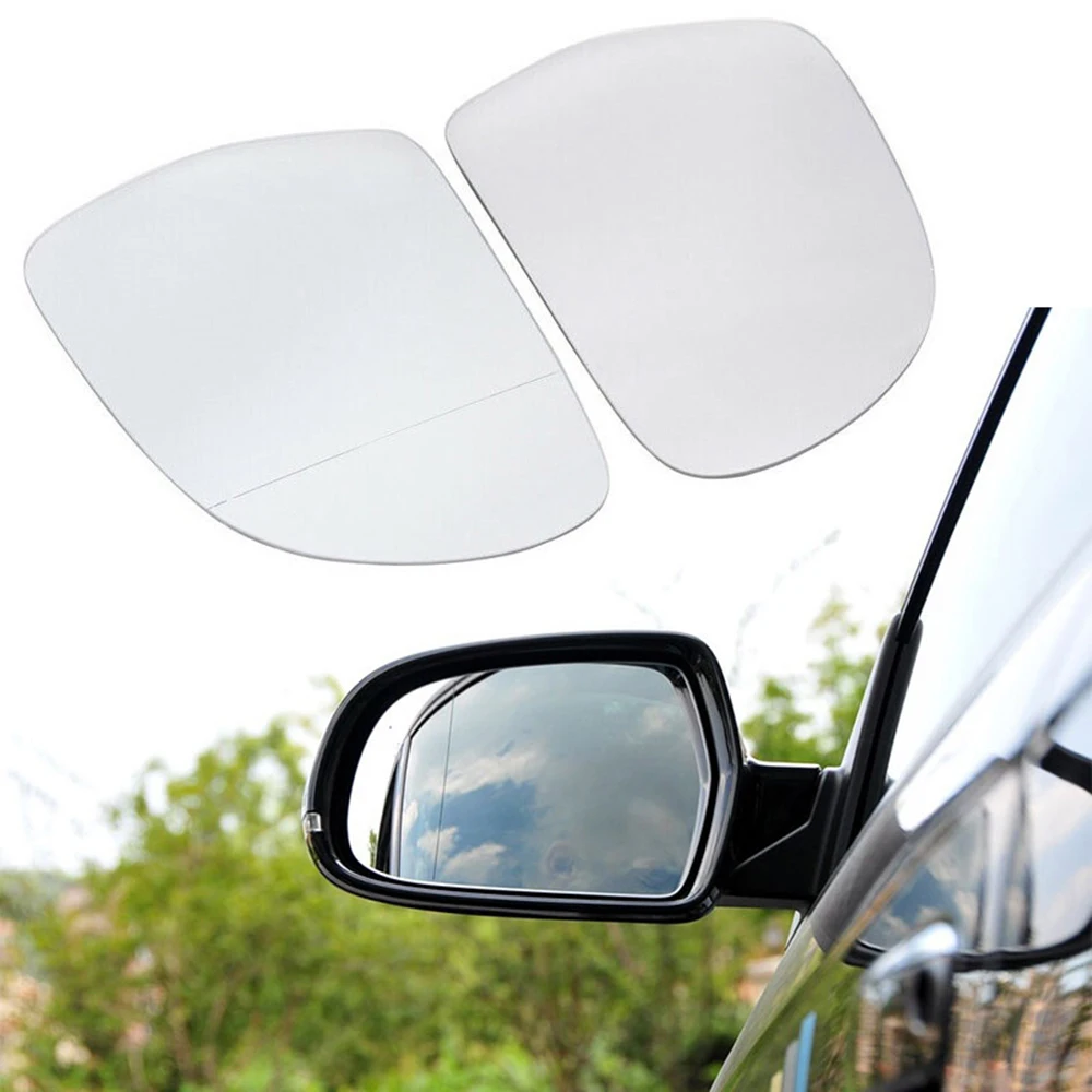 Left / Right Rearview Mirror Glass Door Wing Side Mirror Heating Glass White/Blue Fit for AUDI A3/S3 A4/S4 A4 Allroad A5/S5