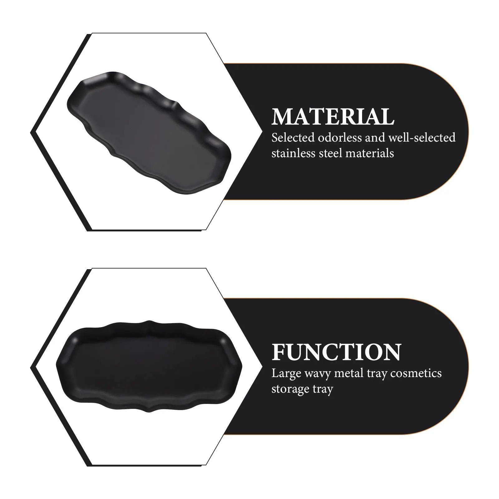 

2 шт. металлический поднос для ювелирных изделий, элегантный поднос для хранения ювелирных изделий из нержавеющей стали для рабочего стола, колец, серег, блюдо, кольцо, тарелка для сережек