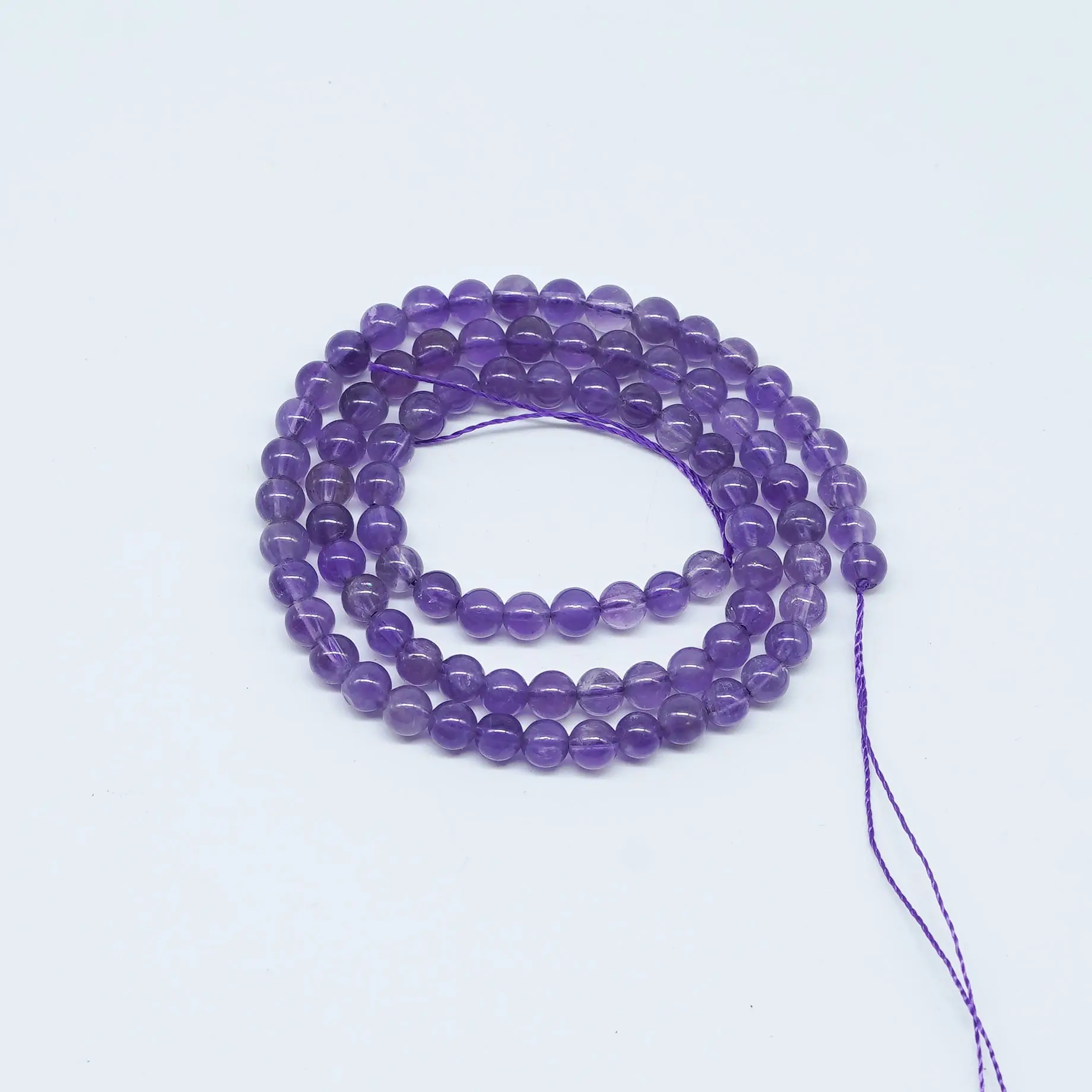 Natural Amethyst Stone Beads Faceted Cat Eye Making DIY Round Loose Beads For Jewelry Bracelets Necklace Accessories Beads