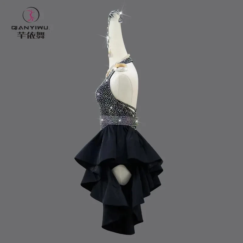 Traje para Mujer 2026, Vestido de Competición Latina, Baile de Salón, Fiestas, Conjunto para Adultos, Ropa Femenina, Traje de Noche para Baile flamenca fiesta cortos falda competicion vestuario urbana samba niña flamen