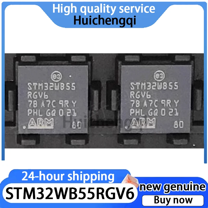 1PCS Original Genuine STM32WB55RGV6 Packaged QFN-68 Wireless Transceiver Chip