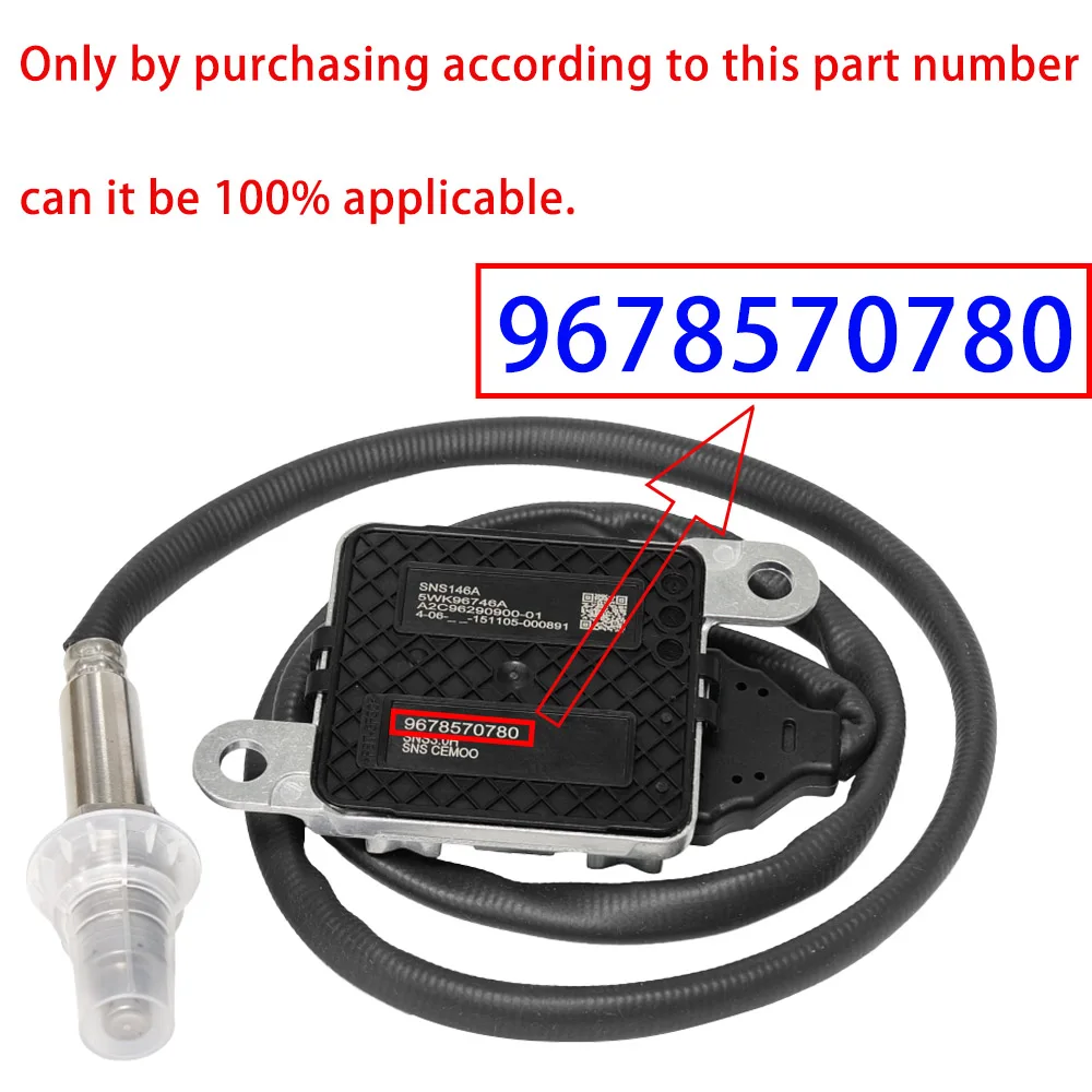 NOX Oxide Sensor 5WK96746A 9678570780 New Car Nitrogen Oxide Sens For Citroen Peugeot 308 3008 5008 2.0 HDi 2012-2021
