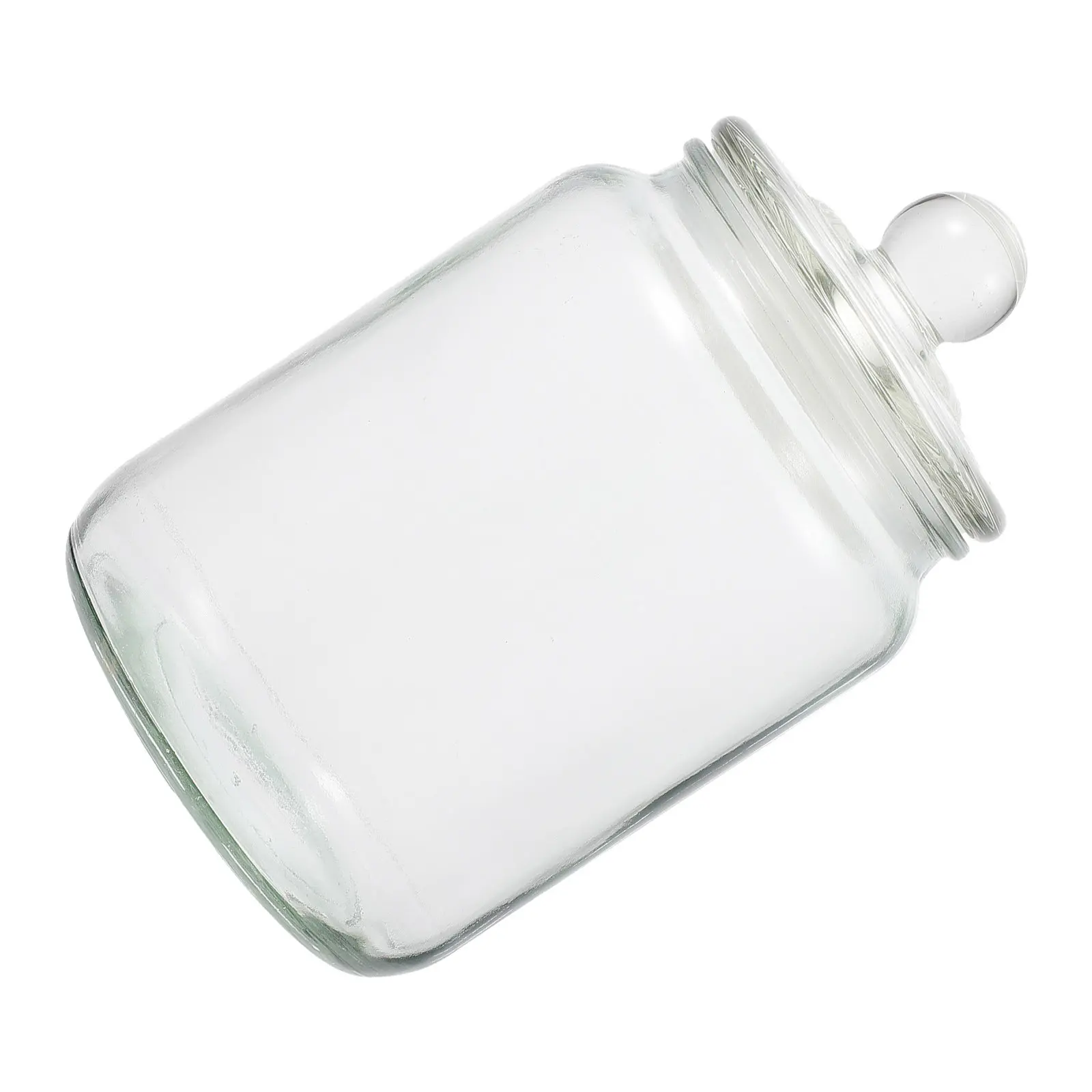 1L Glass Airtight Food Storage Jar Thick Transparent Canister Kitchen Pantry Organizer Snack Dried Fruit Coffee Beans Container