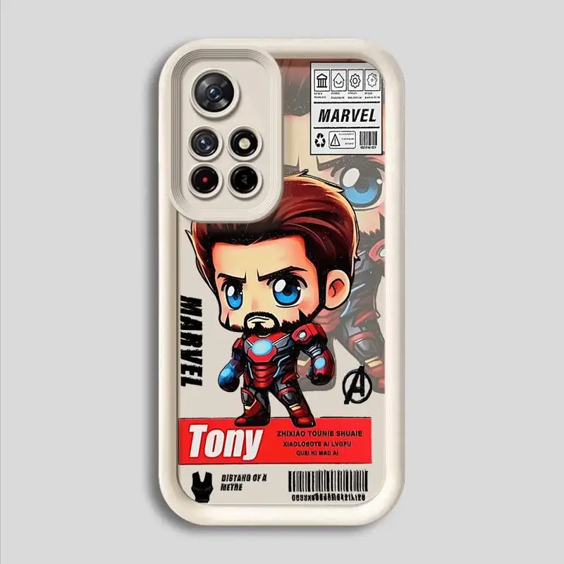 Capa de Silicone Macio, Capa de Telefone Marvel, Homem de Ferro, Hulk, Xiaomi Redmi Note 10, 11, 12, 13 Pro Plus, 11S, 12S, 11Pro, 10Pro, 12Pro