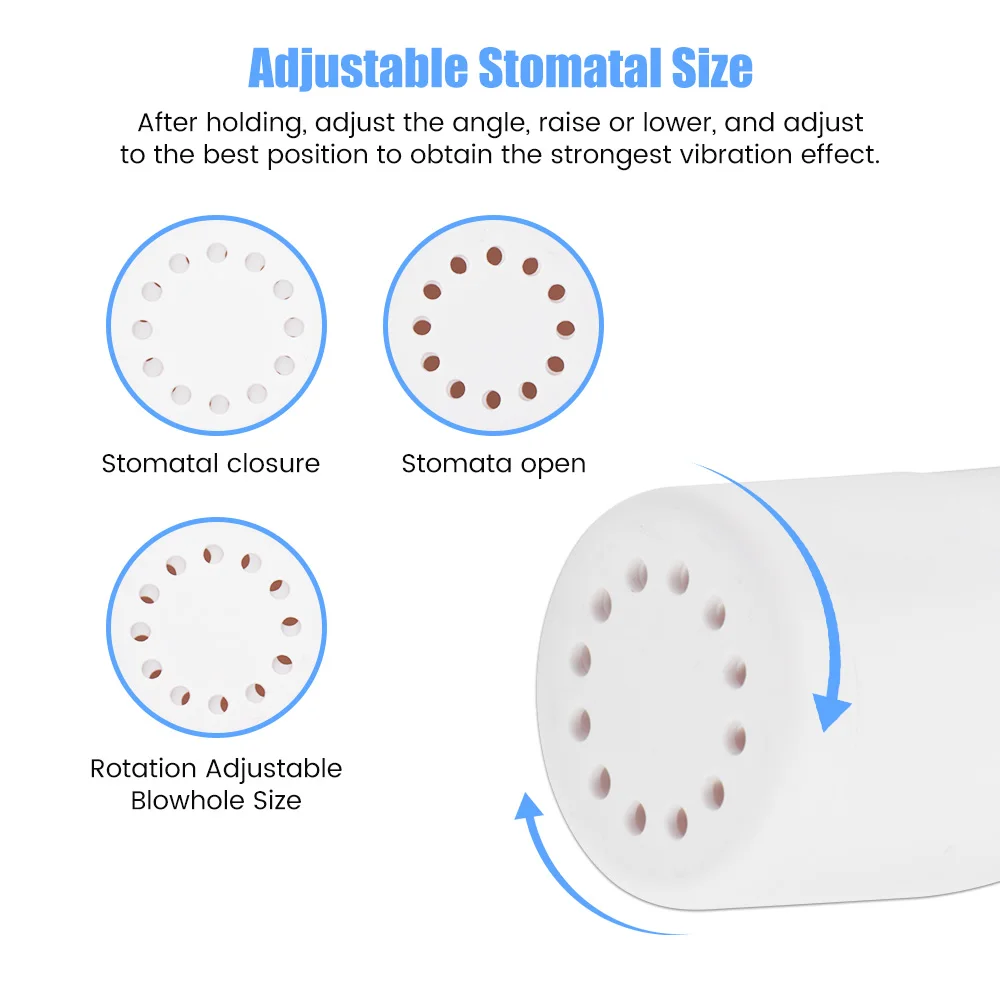 Mucus Clearance Lung Expansion Valve Mucus Removal Breath Exerciser Tool Respiratory Vibration Sputum Expelling Trainer Device