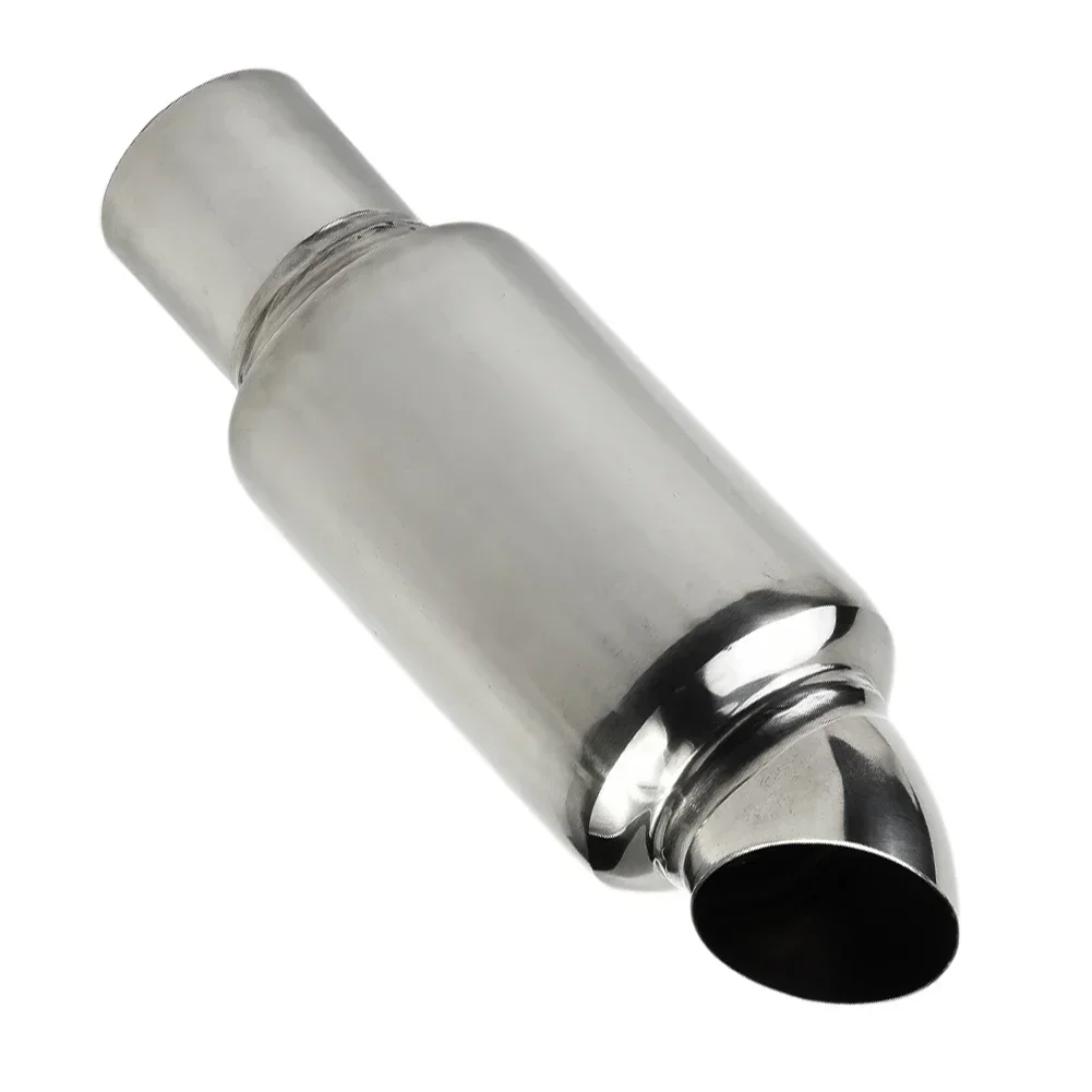 Muffler Pipe Exhaust Downpipe Sound Tuning 51mm Stainless Steel Silver 1 Piece Auto Replacement Parts Mufflers