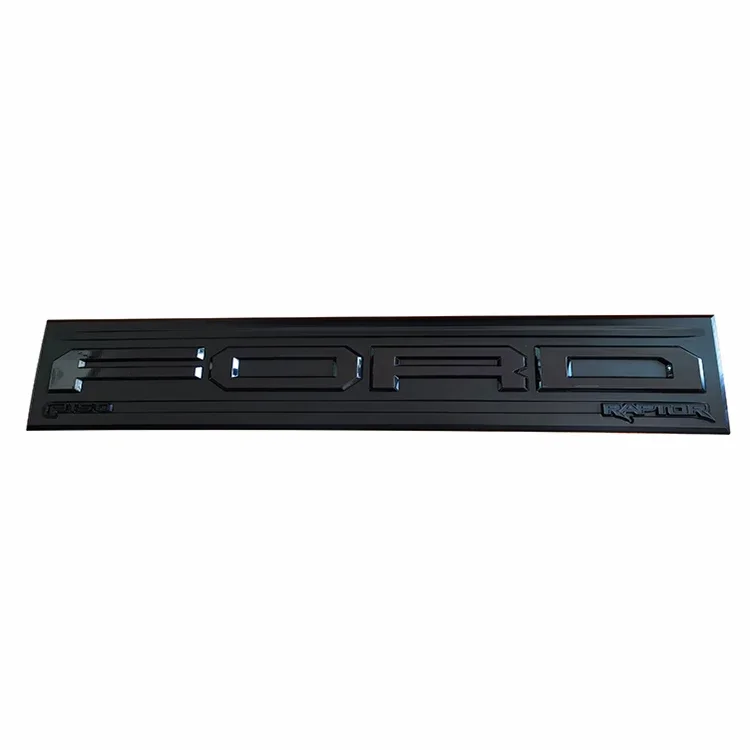 ABS Guard Door Strip Decoration Panel Protector Rear Door Cover Tail Gate Applique for Ford F150 2021+