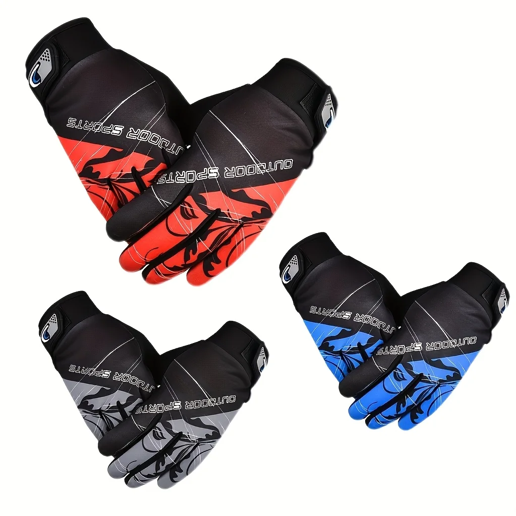 Outdoor-Sporthandschuhe für Herren – atmungsaktives und leichtes Design, mit verstellbarem Handgelenkverschluss, bietet langlebig und verstärkt